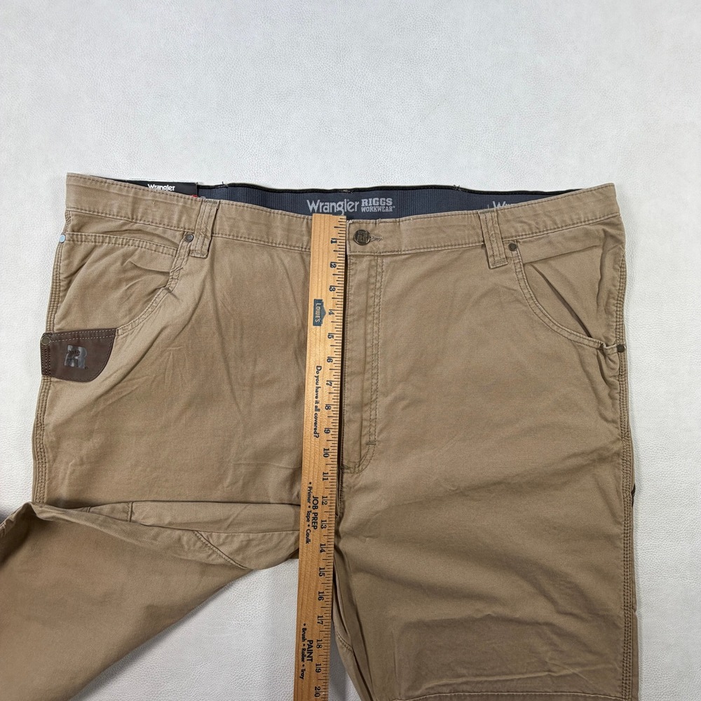 NEW Wrangler Riggs Workwear Mens 46x30 Utility Straight Leg Pants Tan 103W031EW - Picture 10 of 13